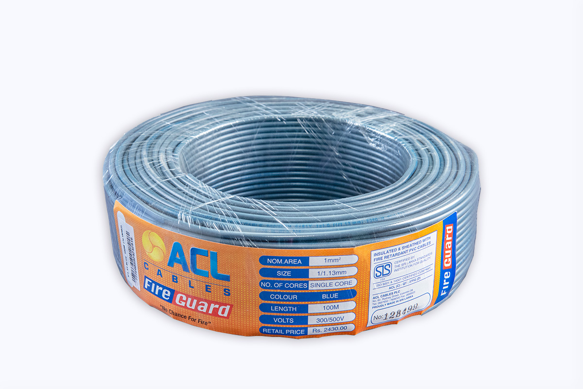 ACL Fire Guard 1/1.13mm 1mm2 Single Core Cable 50m 100m Sri Lanka ACL Fire Guard 1/1.13mm 1mm2 Single Core Cable 50m 100m Sri Lanka
