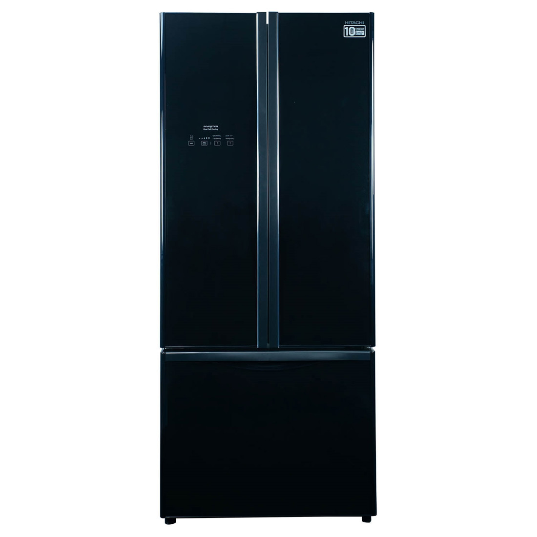 Hitachi Inverter Refrigerator RWB570PBGBK - 3 Door French Bottom Freezer lanka Hitachi Inverter Refrigerator RWB570PBGBK - 3 Door French Bottom Freezer lanka