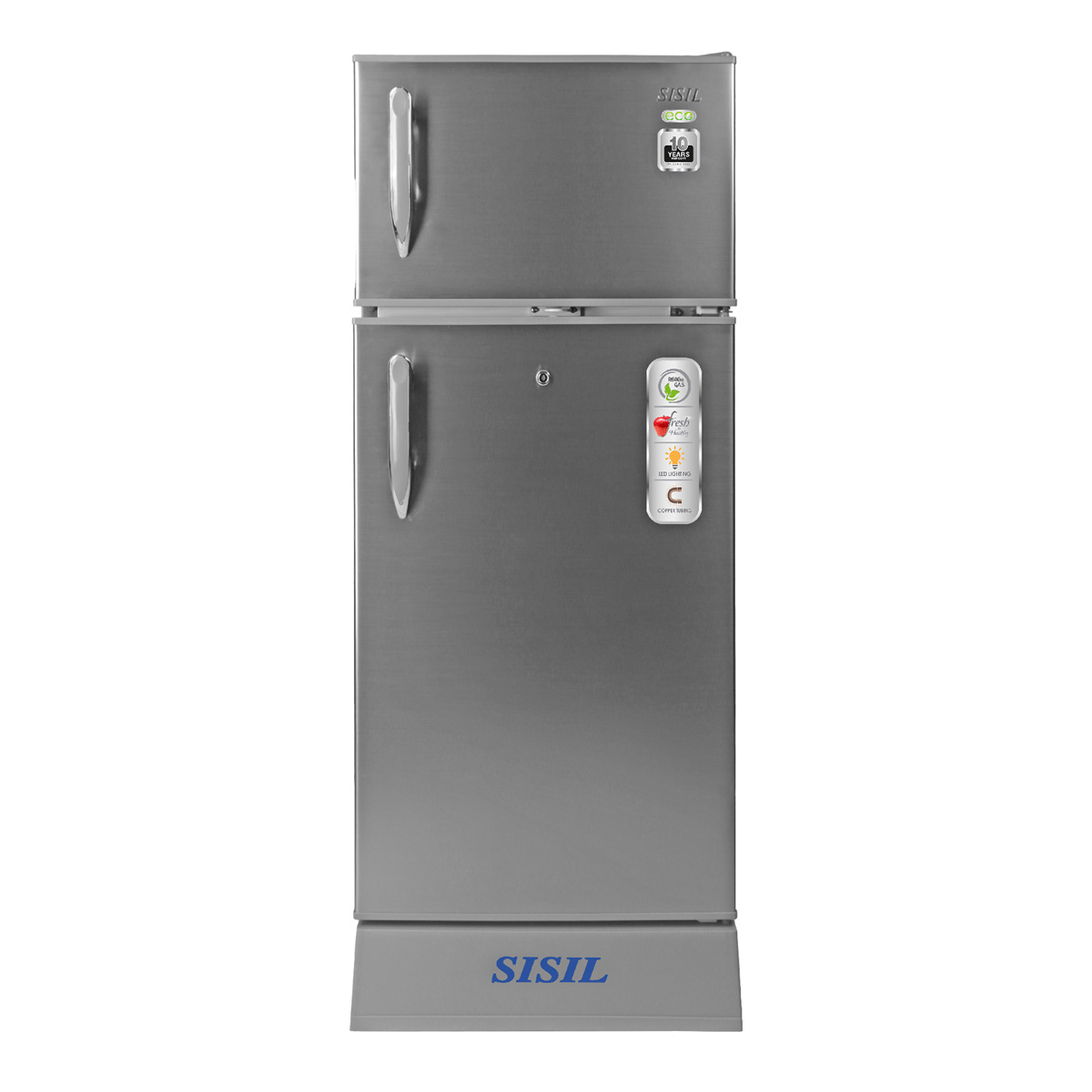 Sisil ECO Refrigerator - 2 Doors, 185L (Silver) SIS_SL-ECO192-SV-01 lanka