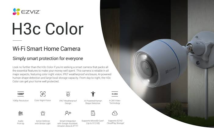 Looking for the absolute lowest price in Sri Lanka for the EZVIZ CS-H3c 1080p outdoor Wi-Fi camera? Buy now at Elecshop.lk for genuine warranty & fast islandwide delivery. Looking for the absolute lowest price in Sri Lanka for the EZVIZ CS-H3c 1080p outdoor Wi-Fi camera? Buy now at Elecshop.lk for genuine warranty & fast islandwide delivery.