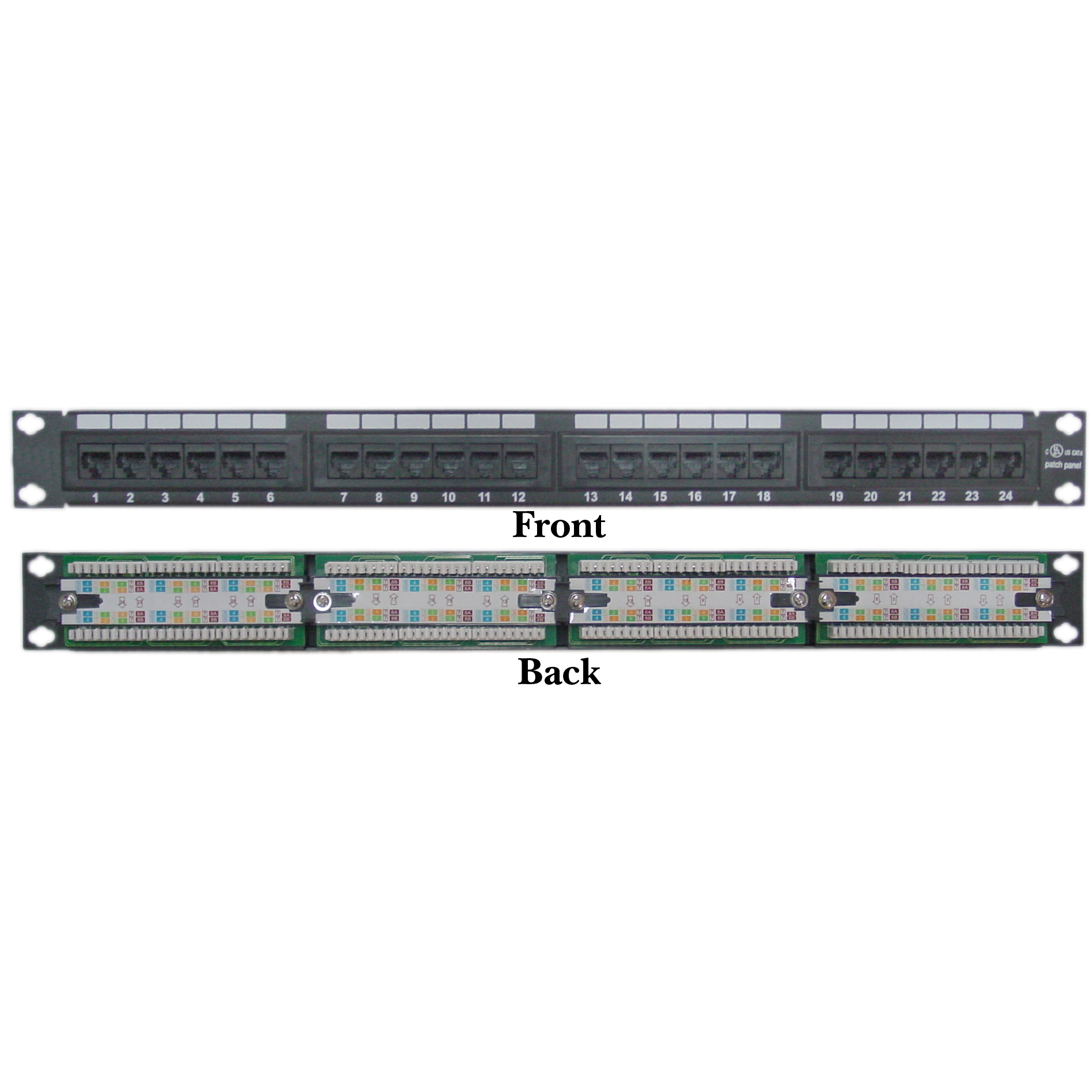 Buy RED LINK 24 Port Cat6 Shielded Patch Panel (RL-CAT6-24-P-PL) in Sri Lanka. 19-inch 1U rack mount, STP EMI protection, heavy-duty steel & islandwide delivery!