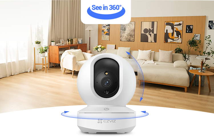 EZVIZ TY1 Pro Pan & Tilt Smart Home Wi-Fi Camera (1080p Full HD+Human Shape Tracking+Loud Noise Detection+Patrol Mode)