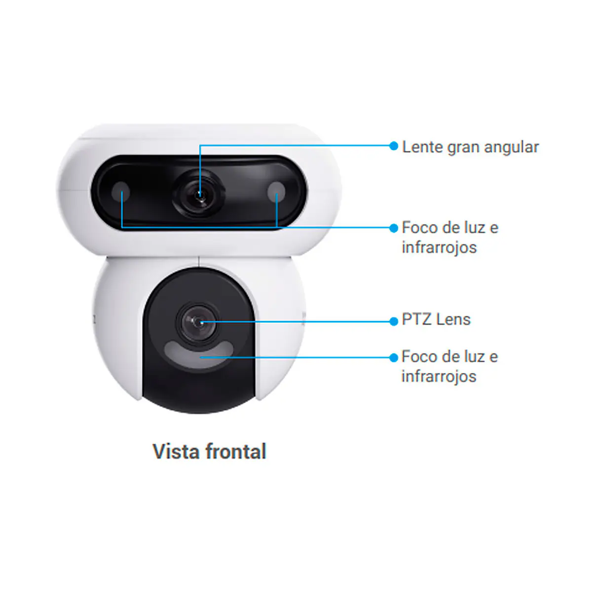 EZVIZ H90 Dual 2K⁺ Dual-Lens Pan & Tilt Wi-Fi Camera (4MP+4MP+AI Tracking+Dual View Color Night Vision+Weatherproof)