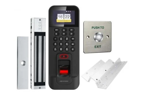 Get the best price in Sri Lanka on the Hikvision DS-KAS261 Kit. Buy now for the lowest price in Sri Lanka on a complete fingerprint magnetic door lock package.