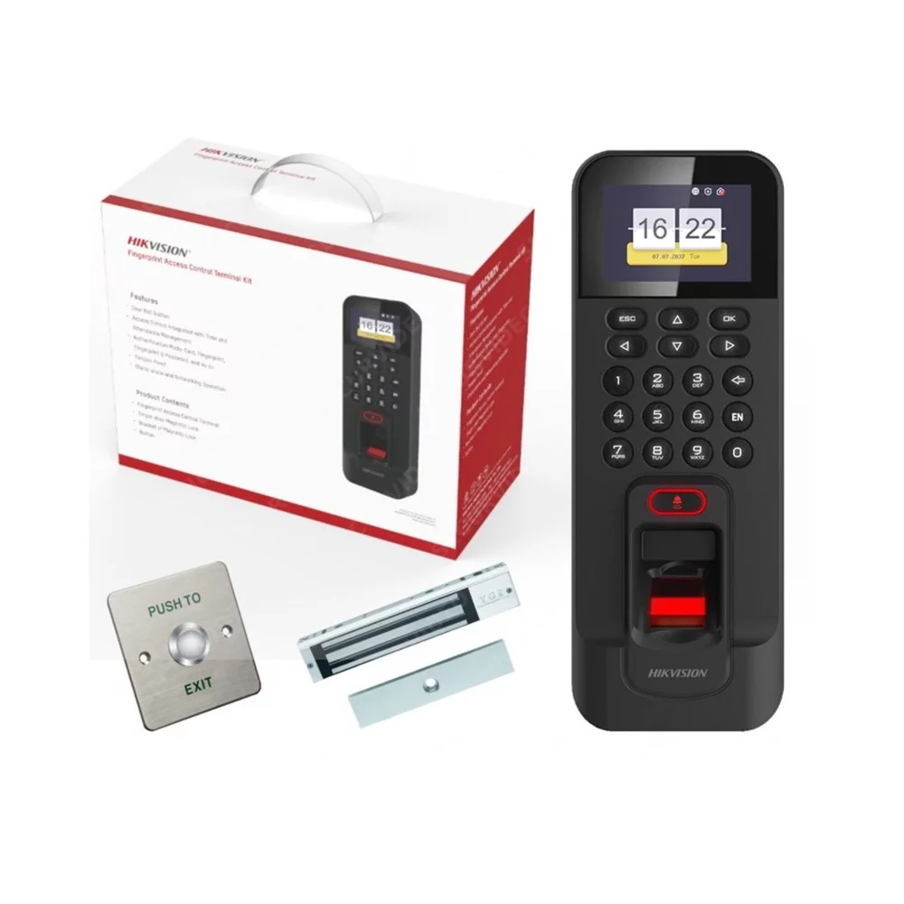 Get the best price in Sri Lanka on the Hikvision DS-KAS261 Kit. Buy now for the lowest price in Sri Lanka on a complete fingerprint magnetic door lock package.