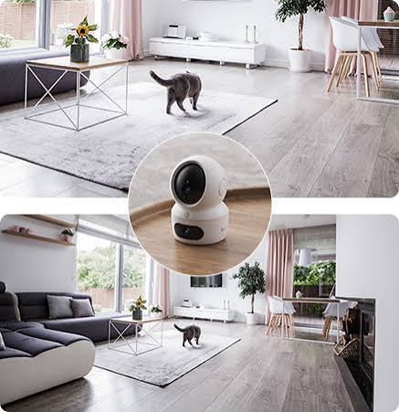 EZVIZ H7c Dual 2K⁺ 4MP Indoor Smart Pan & Tilt Security Camera (Dual 4MP Lenses + 2.4/5GHz Dual-Band Wi-Fi 6 + AI Human & Noise Detection + Smart Color Night Vision + Two-Way Touch Call)