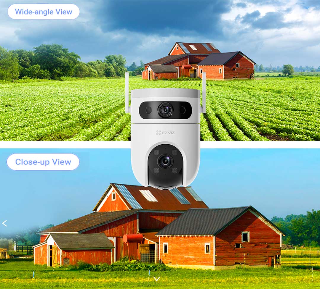 EZVIZ H9c Dual 2K 6MP Outdoor Smart Pan & Tilt Security Camera (Dual 3MP Lenses + Co-Detection Auto Smart Tracking + AI Human & Vehicle Shape Detection + Color Night Vision + Weatherproof) EZVIZ H9c Dual 2K 6MP Outdoor Smart Pan & Tilt Security Camera (Dual 3MP Lenses + Co-Detection Auto Smart Tracking + AI Human & Vehicle Shape Detection + Color Night Vision + Weatherproof)