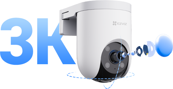 Buy EZVIZ Wifi Camera in Sri lanka (H8c Pro 4G 3K 5MP) at elecshop.lk. Features 4G LTE, 360° pan/tilt, color night vision, & islandwide delivery!