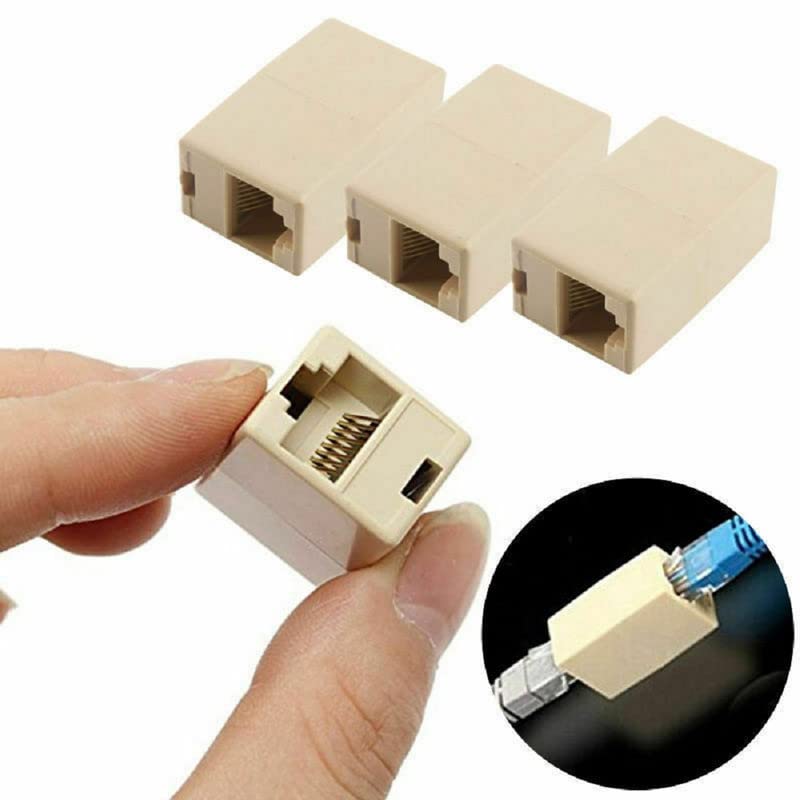 RJ45 Ethernet Cable Couple RJ45 Ethernet Cable Coupler Joiner 5pcs Pack Sri Lanka